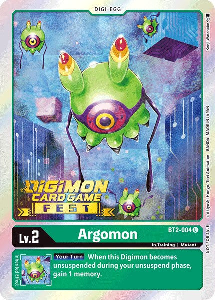 Argomon [BT2-004] (Digimon Card Game Fest 2022) [Lanzamiento de promociones especiales] 
