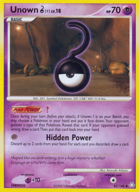 Unown ? (82/146) [Diamante y Perla: Leyendas despertadas] 