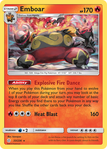 Emboar (33/236) [Sol y Luna: Eclipse Cósmico] 