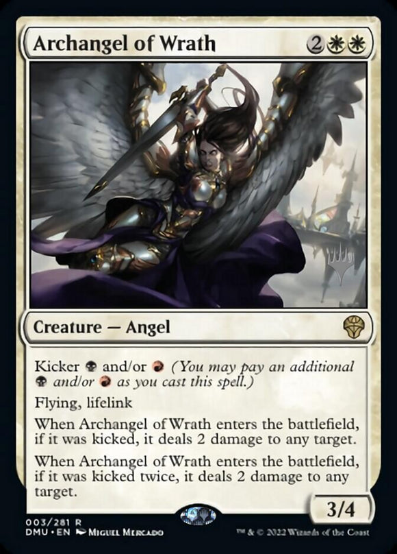 Arcángel de la Ira (paquete promocional) [Dominaria United Promos] 