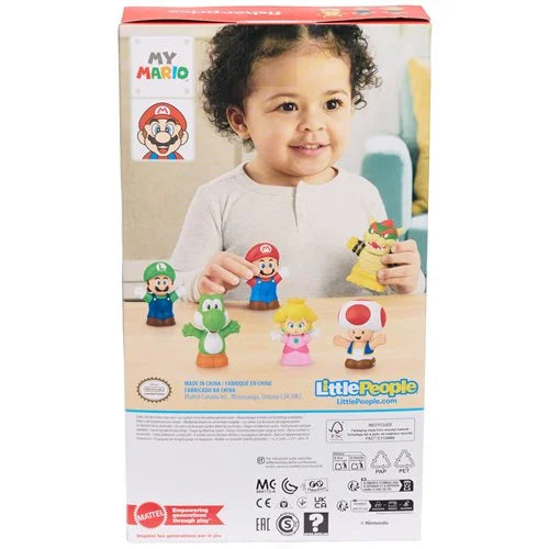 Fisher-Price Little People My Mario Figure 6-Pack Toy Set for Toddlers & Kids