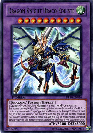 Caballero Dragón Draco-Equiste [DP10-EN016] Súper Raro 