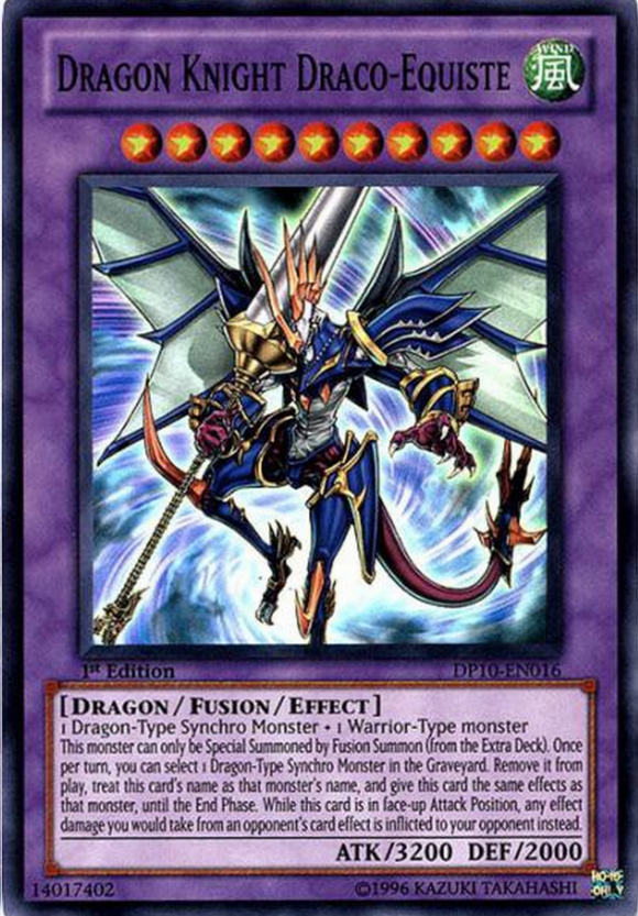 Caballero Dragón Draco-Equiste [DP10-EN016] Súper Raro 
