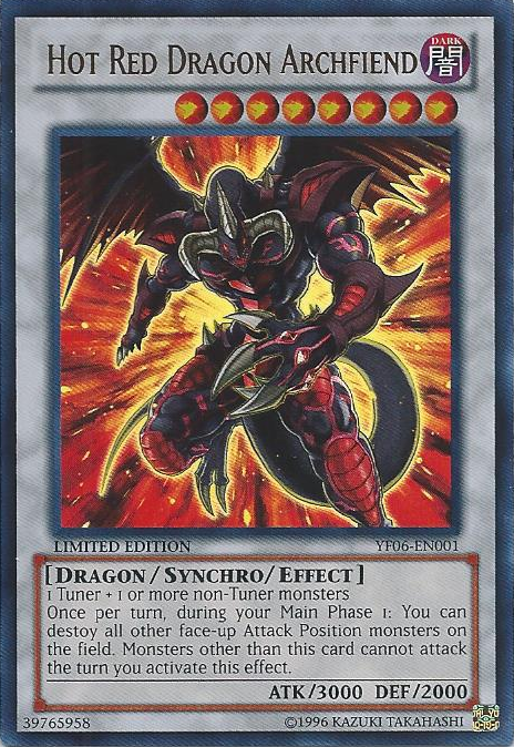 Dragón Rojo Ardiente Archidemonio [YF06-EN001] Ultra Raro 