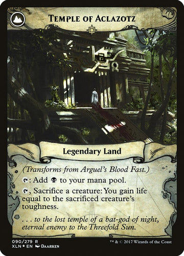 Arguel's Blood Fast // Temple of Aclazotz [Ixalan Prerelease Promos] - 0
