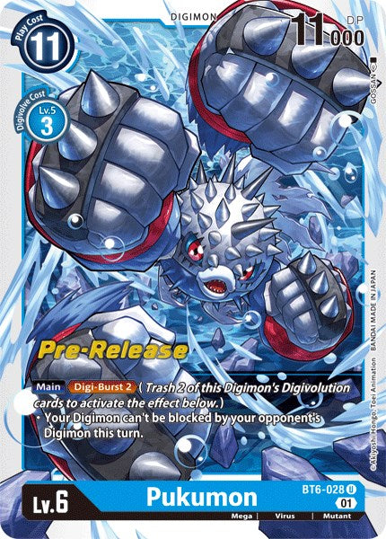 Pukumon [BT6-028] [Tarjetas de prelanzamiento de Double Diamond] 
