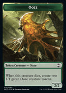 Ooze (026) // Treasure (015) Double-Sided Token [Streets of New Capenna Commander Tokens]-1