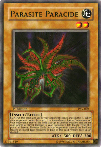 parasite card yugioh Parasite Paracide [PSV-003] Super Rare