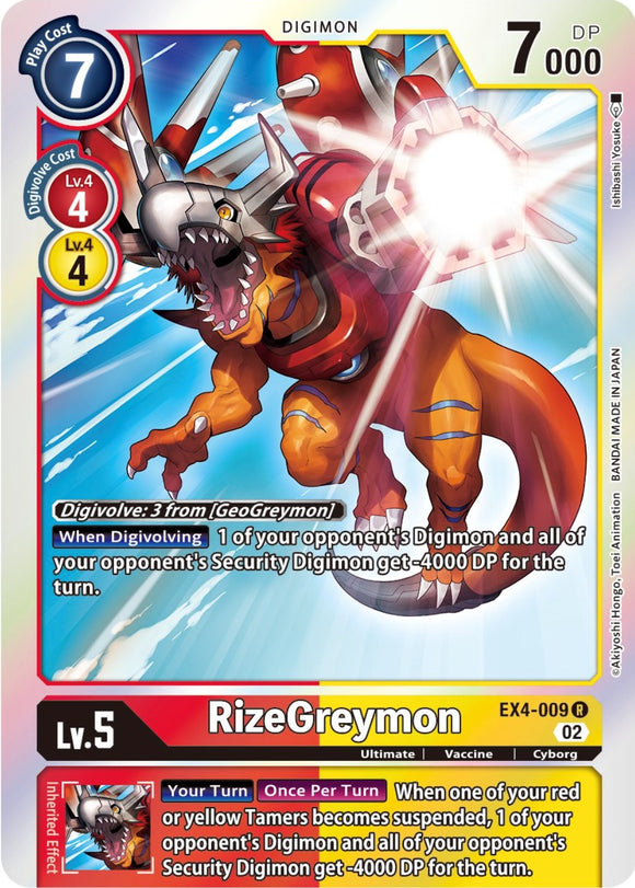 RizeGreymon [EX4-009] [Refuerzo de ser alternativo] 