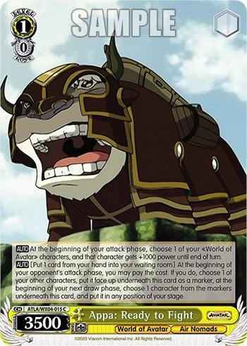 Appa: listo para pelear [Avatar: La leyenda de Aang] 