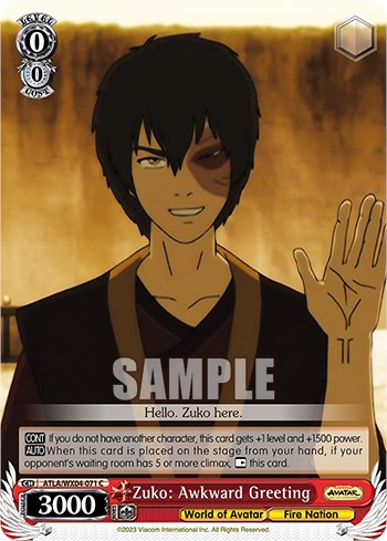 Zuko: saludo incómodo [Avatar: La leyenda de Aang] 