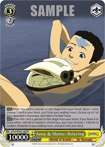 Aang y Momo: Relajándose [Avatar: La leyenda de Aang] 