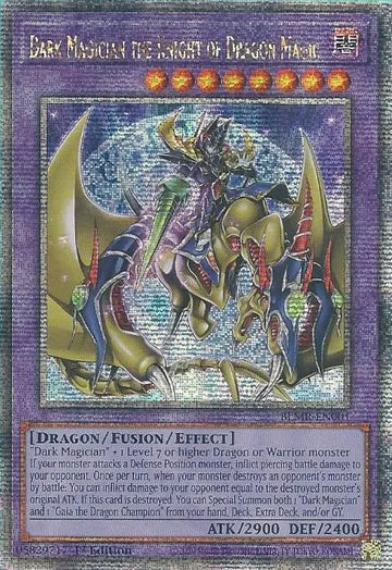 Mago Oscuro el Caballero de la Magia del Dragón [BLMR-EN001] Cuarto de siglo Secreto Raro 
