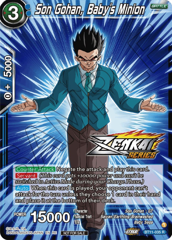 Son Gohan, el secuaz del bebé (paquete de evento n.° 12) (BT11-035) [Tarjetas de promoción de torneos] 