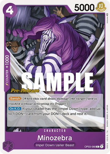 Minozebra [Tarjetas de prelanzamiento de Pilares de la fuerza] 