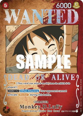 Monkey.D.Luffy (Póster de búsqueda) [Pilares de fuerza] 