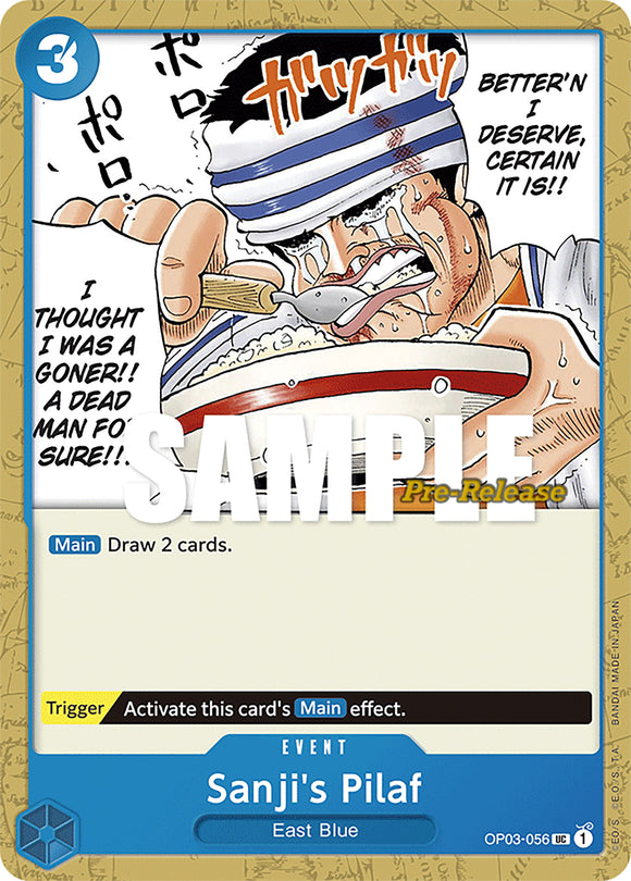 Pilaf de Sanji [Tarjetas de prelanzamiento de Pilares de la fuerza] 