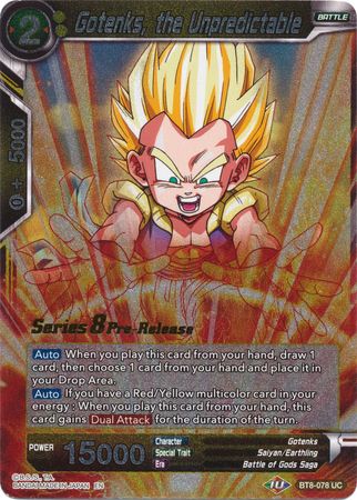 Gotenks, el impredecible (BT8-078_PR) [Promociones previas al lanzamiento de Malicious Machinations] 