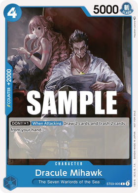 Dracule Mihawk (Paquete de torneo vol. 4) [Tarjetas promocionales de One Piece] 