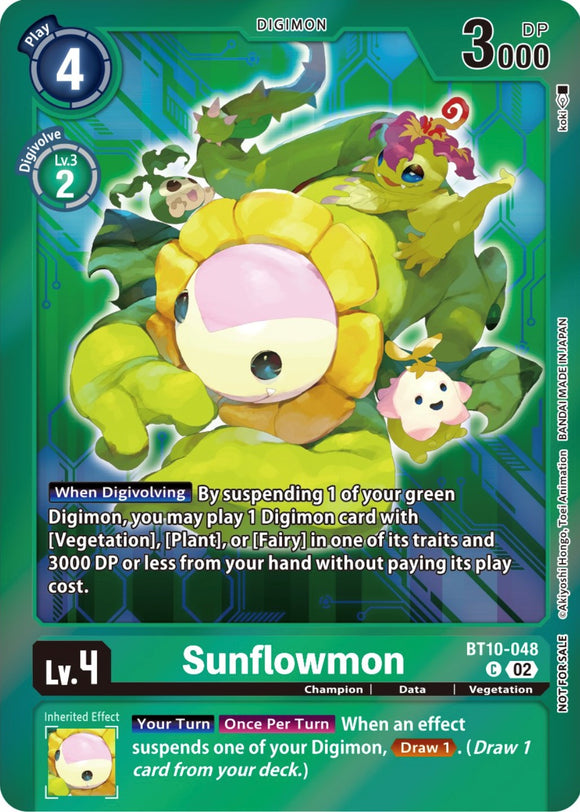 Sunflowmon [BT10-048] (Paquete de evento 5) [Promociones de encuentros de Xros] 