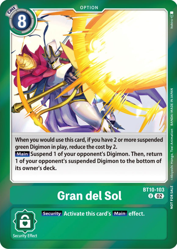 Gran del Sol [BT10-103] (Paquete de eventos 5) [Promociones de encuentro Xros] 