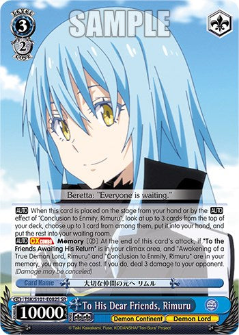 A sus queridos amigos, Rimuru [Aquella vez que me reencarné en un slime, vol. 3] 