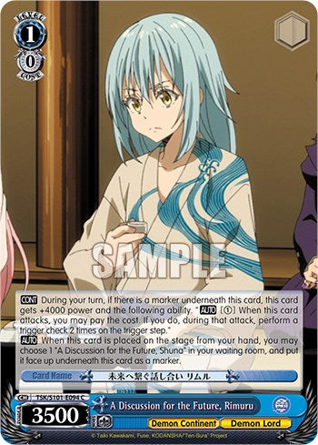 Una discusión para el futuro, Rimuru [Aquella vez que me reencarné en un slime, vol. 3] 