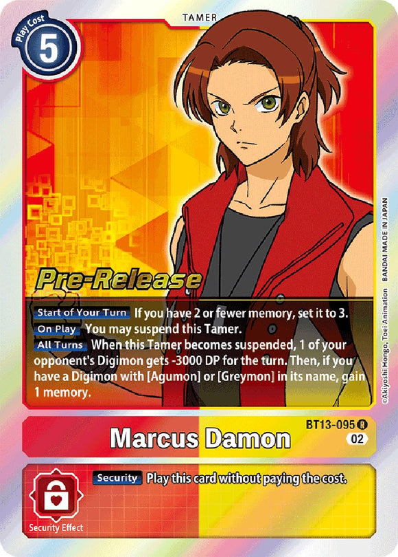 Marcus Damon [BT13-095] [Tarjetas de prelanzamiento de Versus Royal Knights] 
