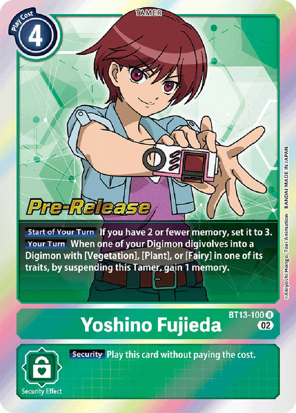 Yoshino Fujieda [BT13-100] [Tarjetas de prelanzamiento de Versus Royal Knights] 