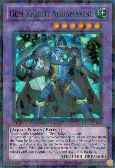 Aguamarina Gem-Knight [DT05-EN035] Súper rara 
