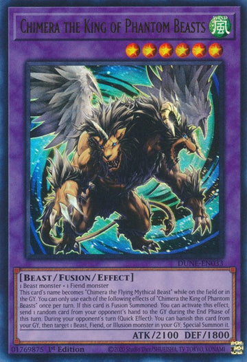 Quimera el Rey de las Bestias Fantasma [DUNE-EN033] Ultra Raro 