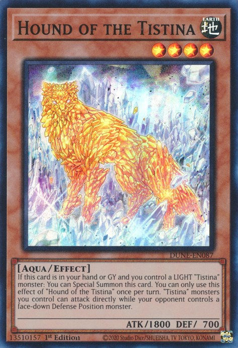 Perro de la Tistina [DUNE-EN087] Super Raro 
