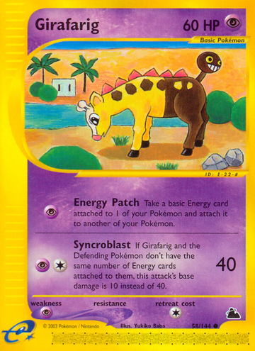 Jirafarig (58/144) [Skyridge] 