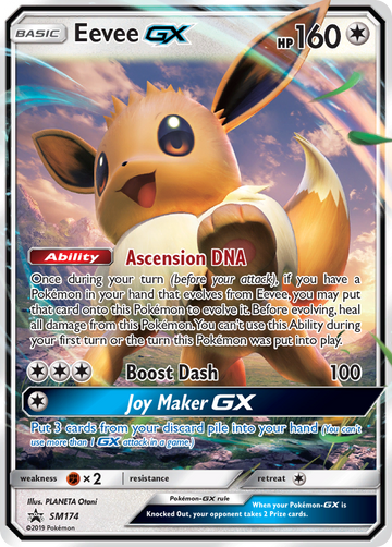 Eevee GX (SM174) [Sol y Luna: promociones de Black Star] 