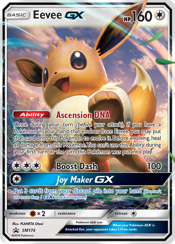 Eevee GX (SM174) [Sol y Luna: promociones de Black Star] 
