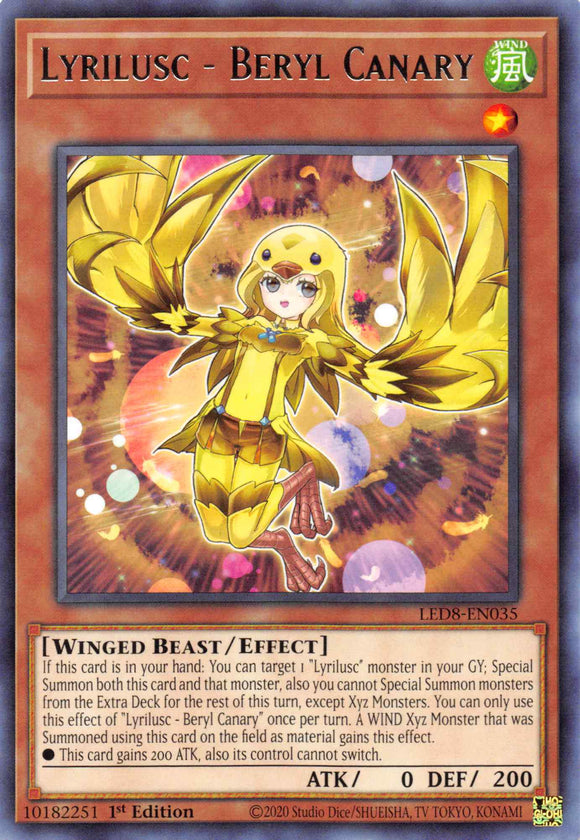 Lyrilusc - Beryl Canary [LED8-EN035] Raro 