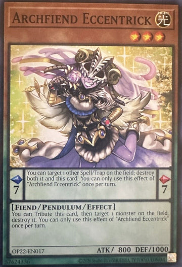 Archfiend Eccentrick [OP22-EN017] Common