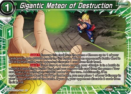 Meteorito gigante de la destrucción (BT22-060) [Golpe crítico] 