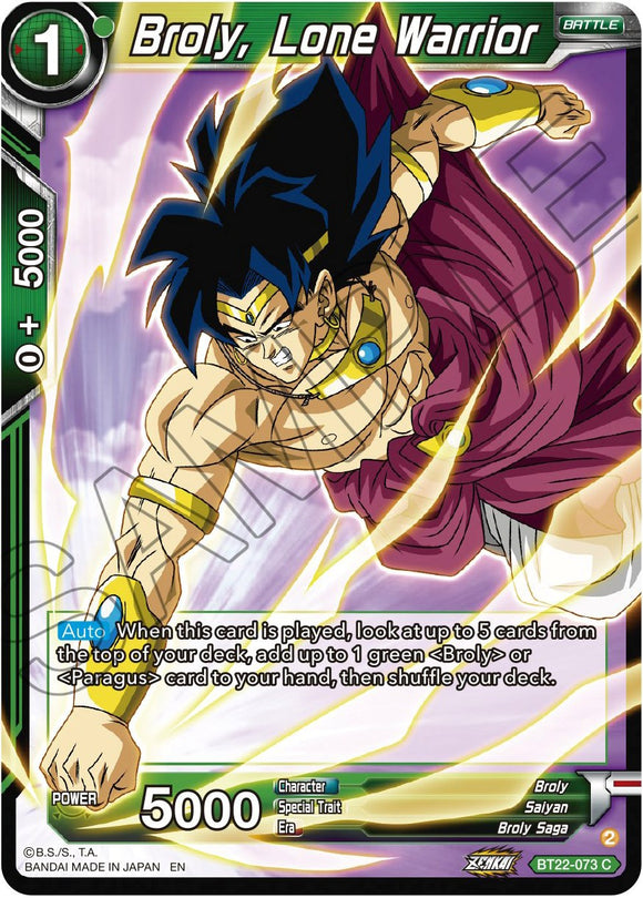 Broly, guerrero solitario (BT22-073) [Golpe crítico] 