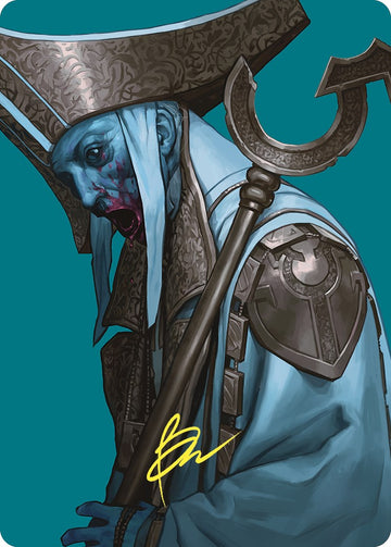Tarjeta de arte de Mikaeus, el impío (firma estampada en oro) [Serie de arte de Commander Masters] 