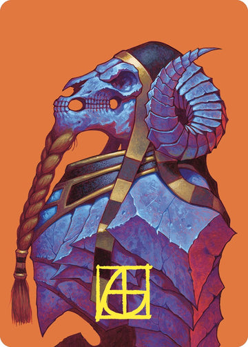 Tarjeta de arte Neheb, el Eterno (firma estampada en oro) [Serie de arte Commander Masters] 