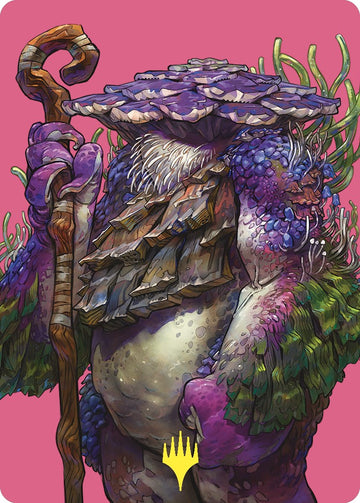 Tarjeta de arte de Slimefoot, el polizón (con sello dorado) [Serie de arte de Commander Masters] 