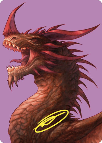 Tarjeta de arte de Ur-Dragon (firma estampada en oro) [Serie de arte de Commander Masters] 