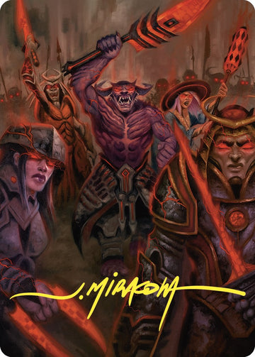 Tarjeta de arte de Insurrección (firma estampada en oro) [Serie de arte de Commander Masters] 