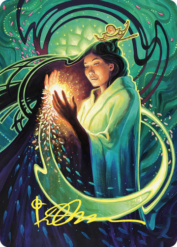 Tarjeta de arte de Neblina oscura (firma estampada en dorado) [Serie de arte de Commander Masters] 