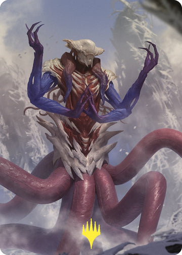 Tarjeta de arte Zhulodok, el devorador del vacío (con sello dorado) [Serie de arte Commander Masters] 