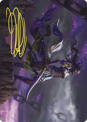 Tarjeta de arte de Anikthea, Mano de Erebos (firma estampada en oro) [Serie de arte de Commander Masters] 