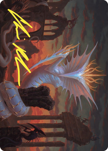 Tarjeta de arte de la Madre de la Tumba Plateada (firma estampada en dorado) [Serie de arte de Commander Masters] 