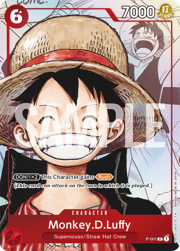 Monkey.D.Luffy (arte alternativo) [Tarjetas promocionales de One Piece] 