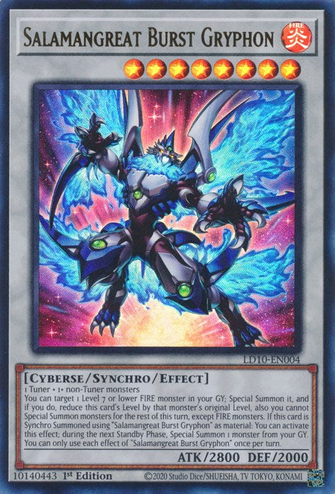 Grifo de explosión de Salamangreat [LD10-EN004] Ultra raro 